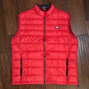johnnie-O Bright Red Puffer Vest